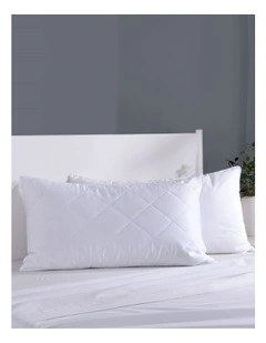Tencel Standard Protector Pillow in White