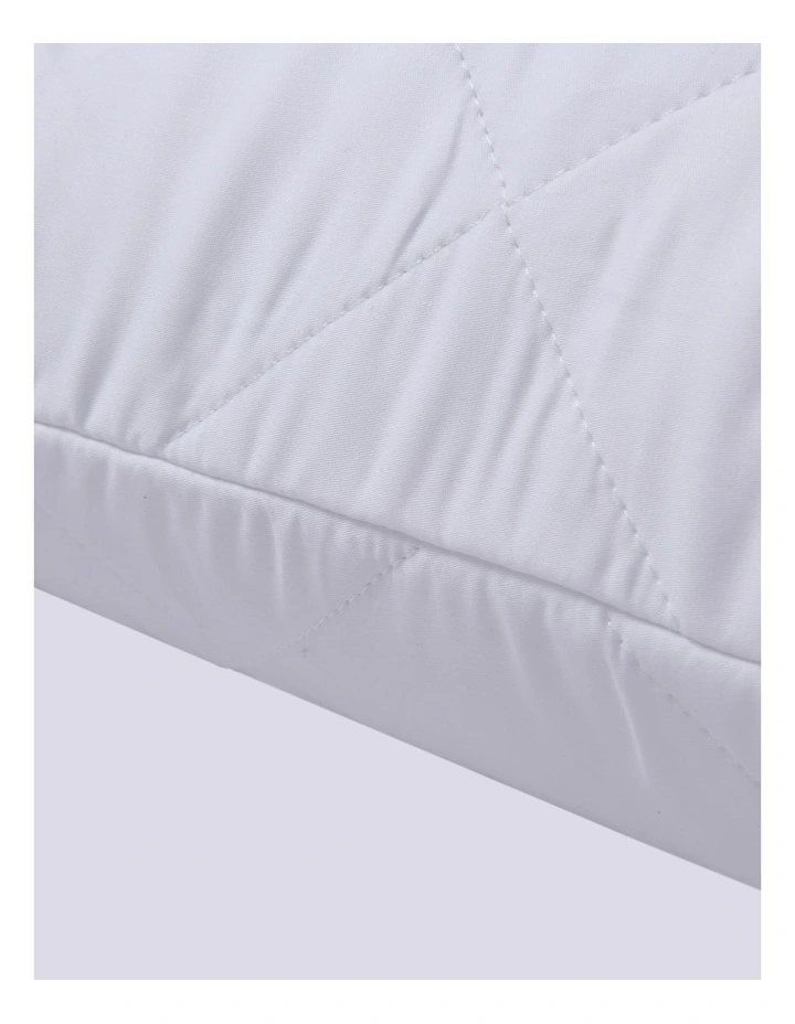 Tencel Standard Protector Pillow in White image 2