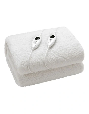 350 GSM Fleece Top Electric Blanket in Beige