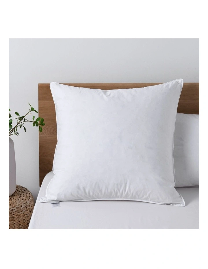 Dreamaker Goose Feather And Down Euro Pillow in White MYER