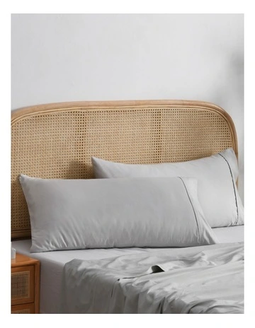 1500TC Cotton Rich Pillowcase Twin Pack in Dove Grey