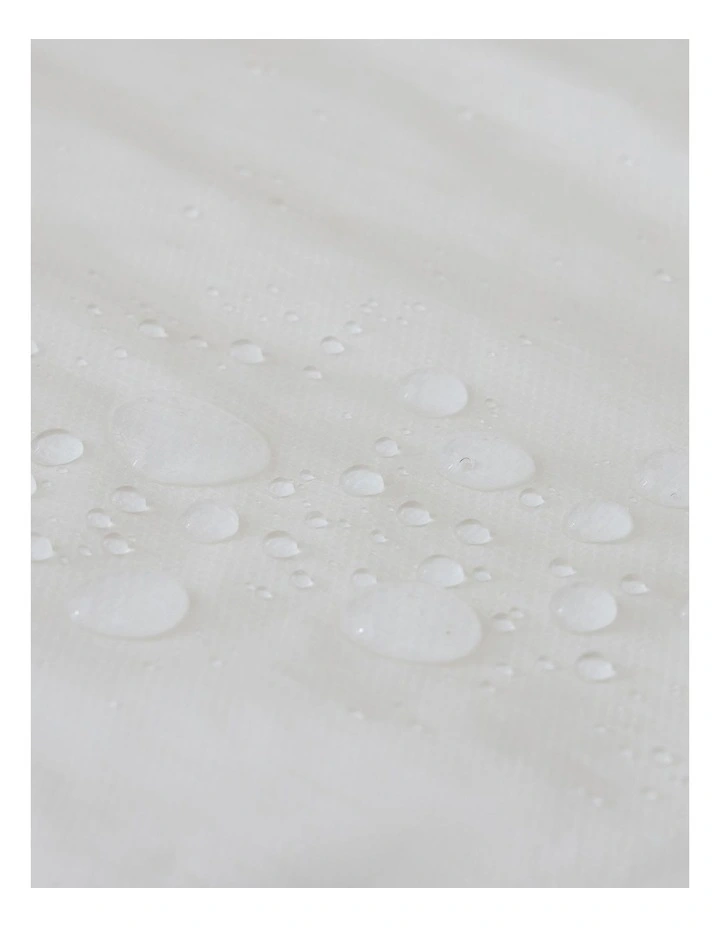 Soft Waterproof Cot Fitted Sheet Mattress Protector in White image 6