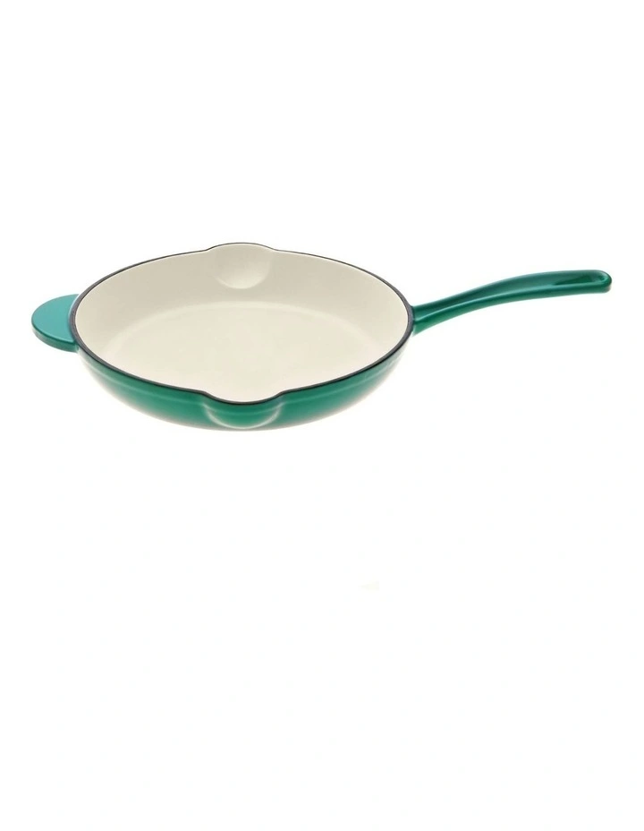 Cast Iron Fry Pan 26cm in Eden Green image 3