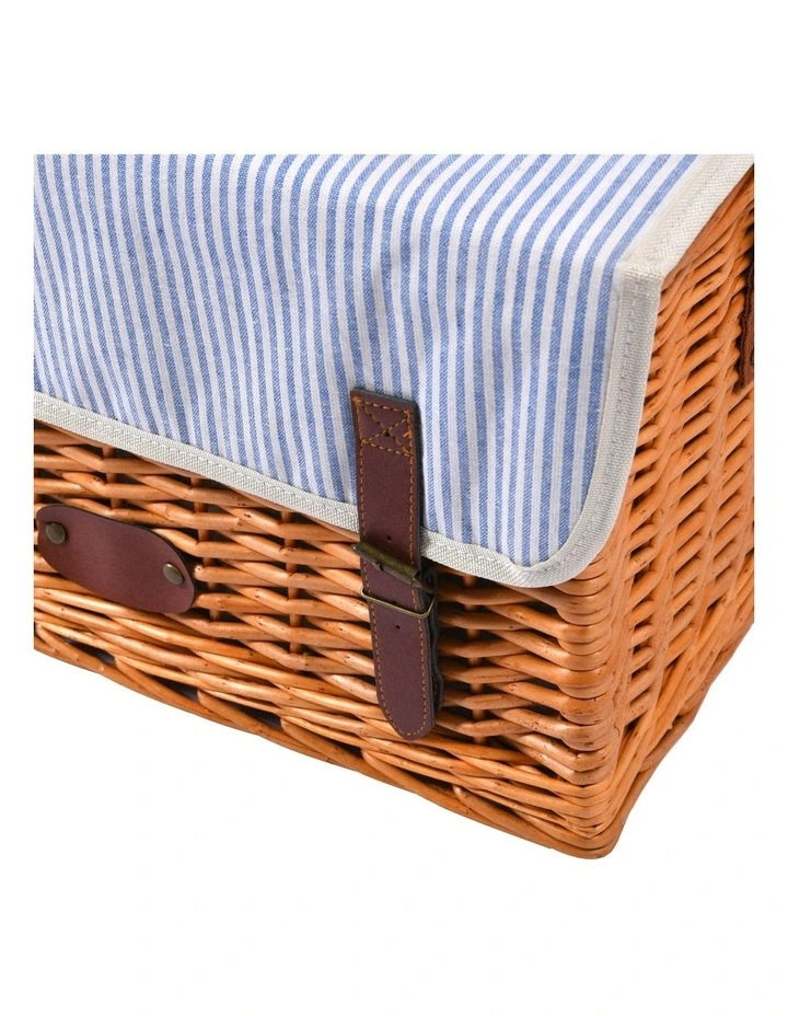 Hunter 4 Person Natural Willow Picnic Basket Set in Natural Willow image 5