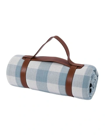 Faux Linen Picnic Rug 200x150cm in Multi