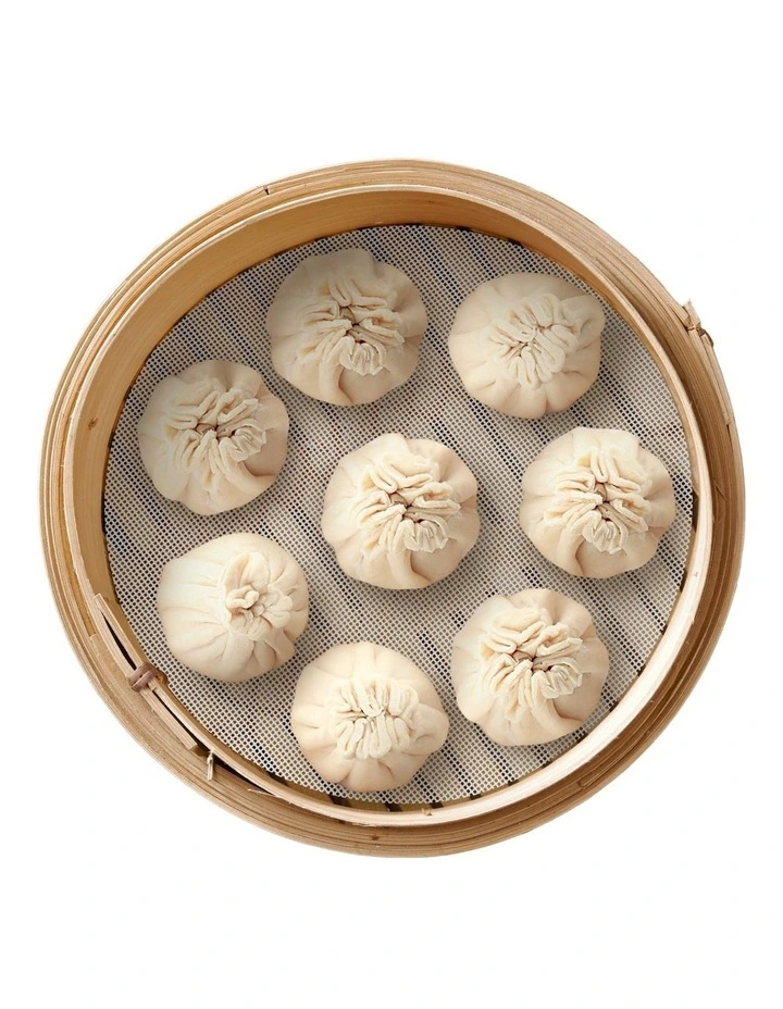 Silicone Steaming Mat For Steamer Basket Set Of 3 Round 30cm in White image 3