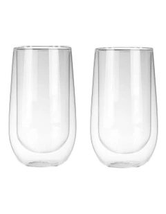 Double Wall Coffee Glass Set of 2 x 400ml
