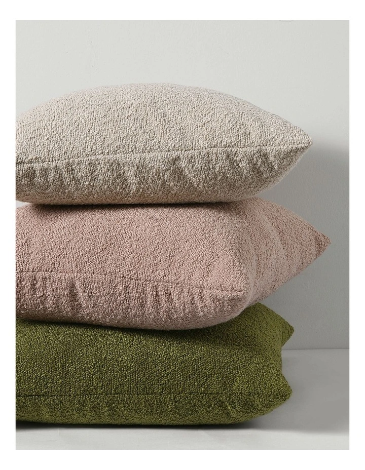 Blake Boucle Cushion 50x50cm in Blush image 7