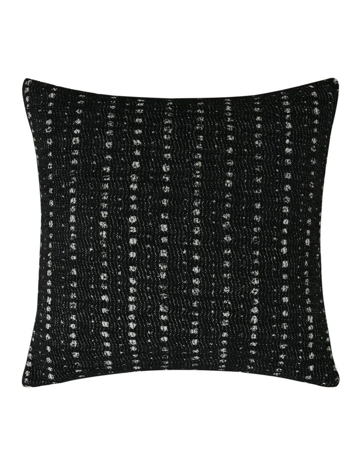Antalyo Chenille Cushion 45x45cm in Black image 1