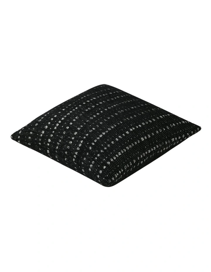 Antalyo Chenille Cushion 45x45cm in Black image 3