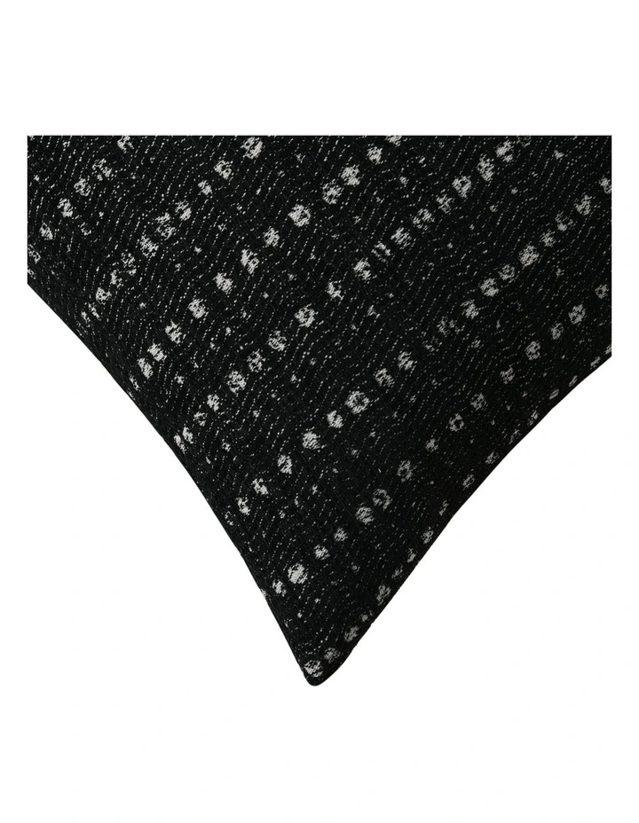 Antalyo Chenille Cushion 45x45cm in Black image 4
