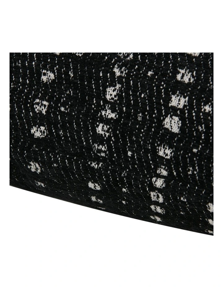 Antalyo Chenille Cushion 45x45cm in Black image 5