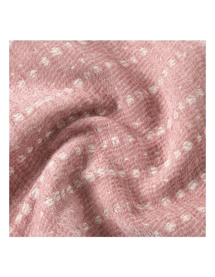 Antalyo Chenille Cushion 45x45cm in Pink image 7