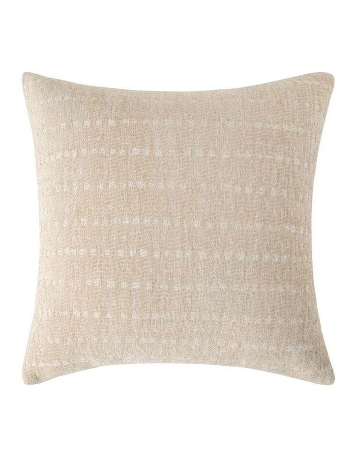 Antalyo Chenille Cushion 45x45cm in Natural image 1