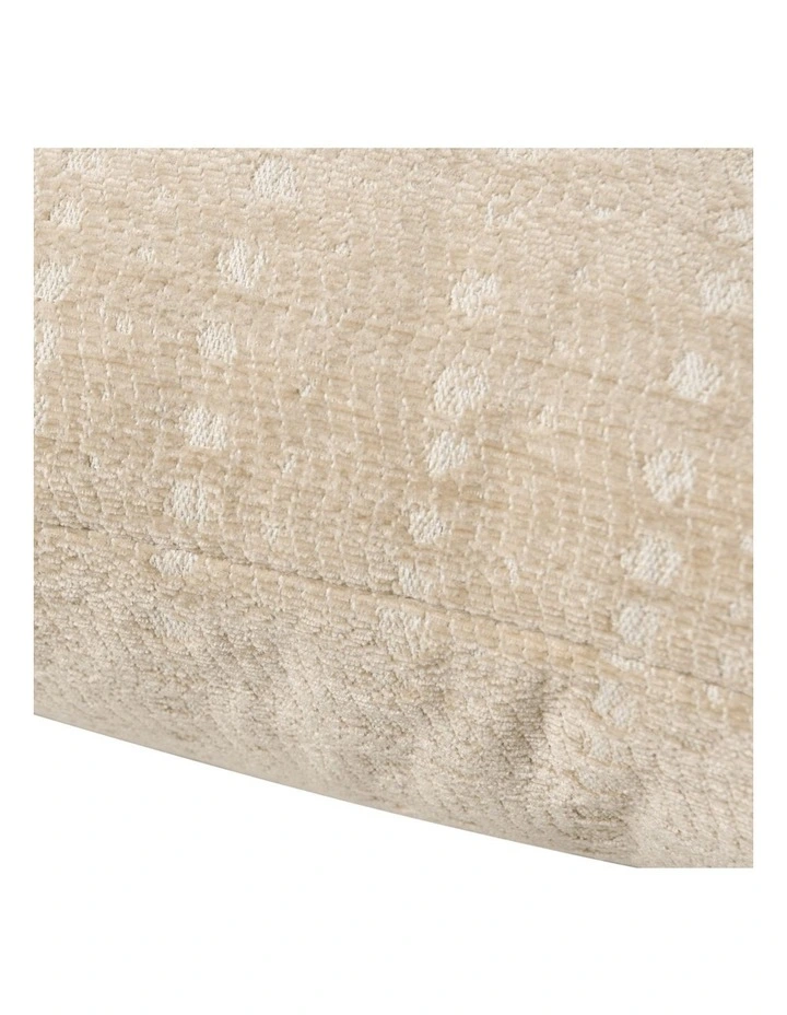 Antalyo Chenille Cushion 45x45cm in Natural image 5