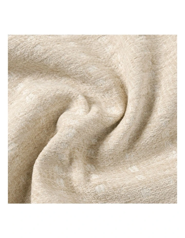 Antalyo Chenille Cushion 45x45cm in Natural image 7