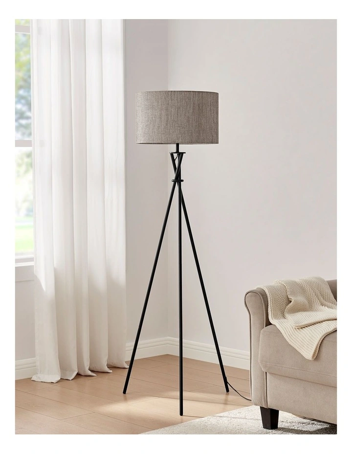 Lighting Tripod Floor Lamp in Grey image 2