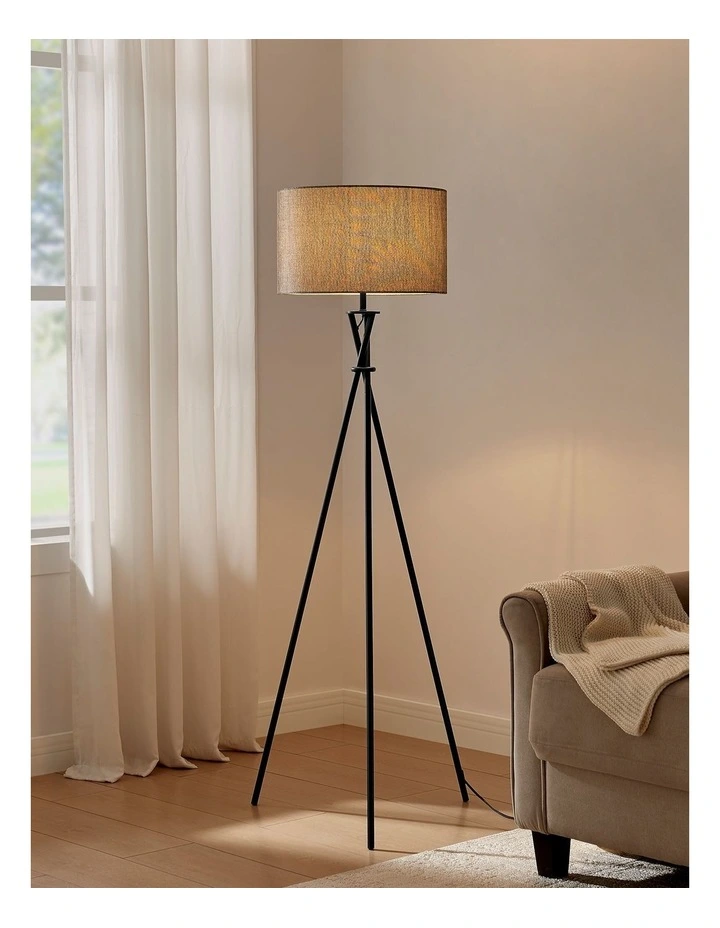Lighting Tripod Floor Lamp in Grey image 4