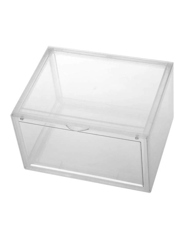 Kicks Side Display Stackable Shoe Storage Box 36x28x22cm in Clear image 2