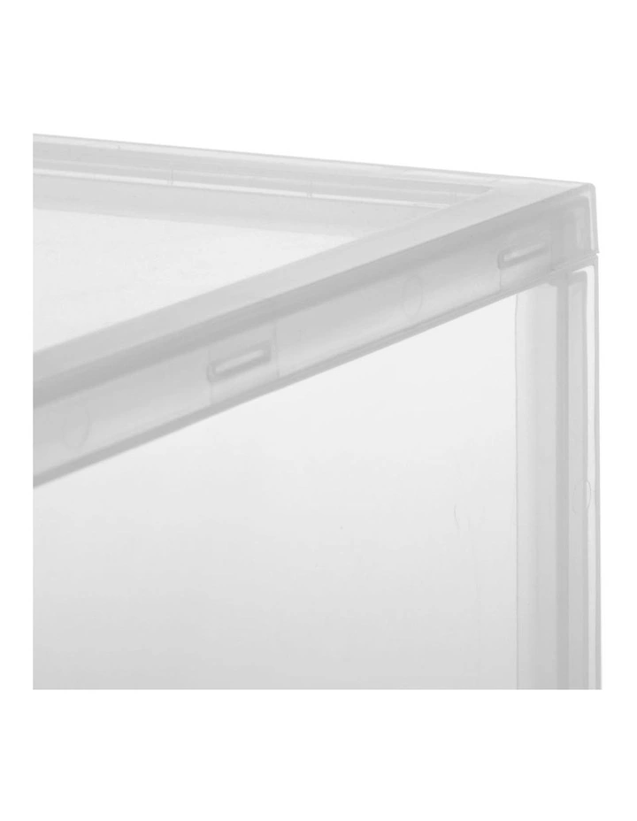 Kicks Side Display Stackable Shoe Storage Box 36x28x22cm in Clear image 7