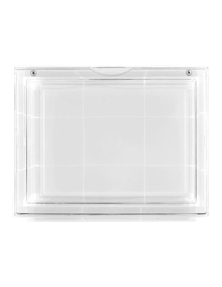 Front Display Shoe Box Organiser 36x28x22cm in Clear image 4