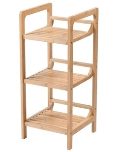Okin Bamboo Shelf 3-Tier 30x30x70cm in Natural