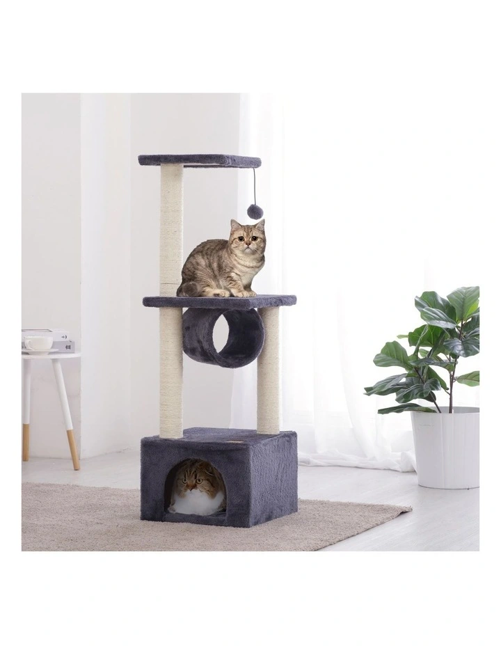 Condo Deluxe Cat Tree Scratching Post in Grey image 2