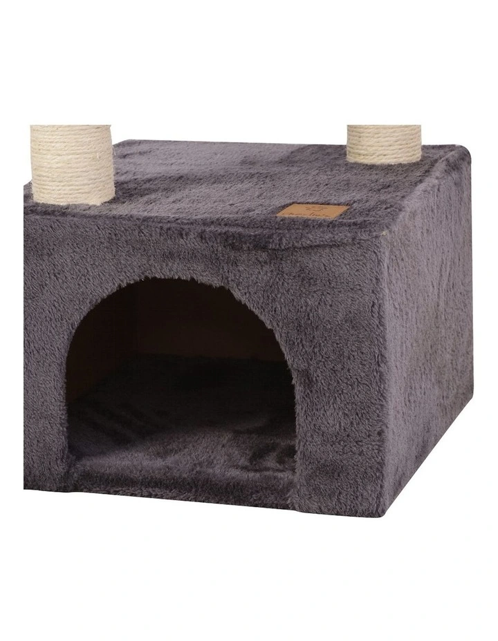 Condo Deluxe Cat Tree Scratching Post in Grey image 4