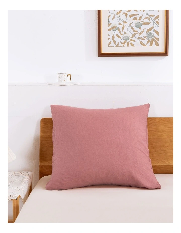 Delphine Linen Euro Pillowcase Set