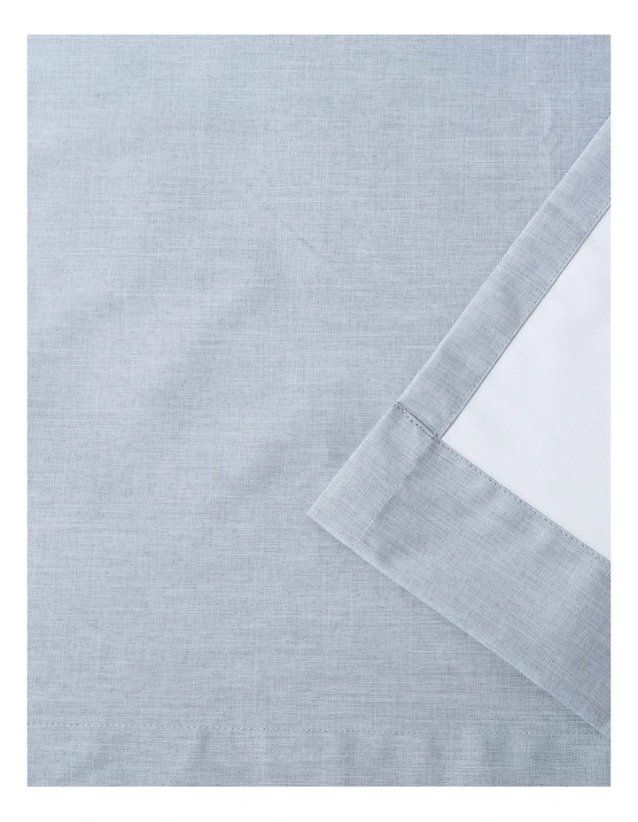 Blockout Eyelet Curtain Pair in Ocean Blue image 6