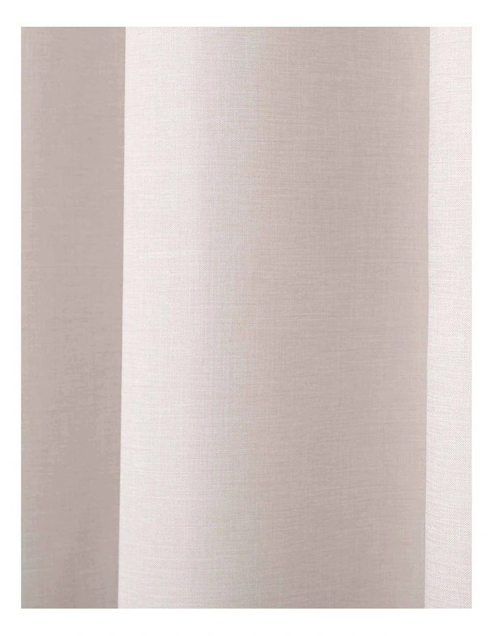 Blockout Eyelet Curtain Pair in Porcelain image 4