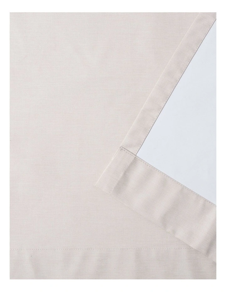 Blockout Eyelet Curtain Pair in Porcelain image 6