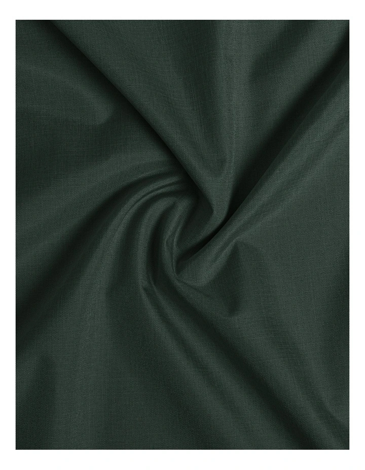 Blockout Eyelet Curtain Pair in Forest Green image 5