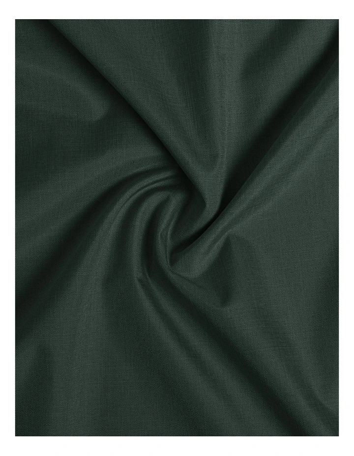 Blockout Eyelet Curtain Pair in Forest Green image 5