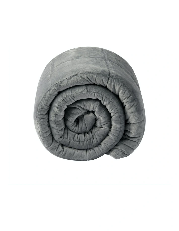 Calming Soft Weighted Blanket 105x142cm 3kg in Grey image 1