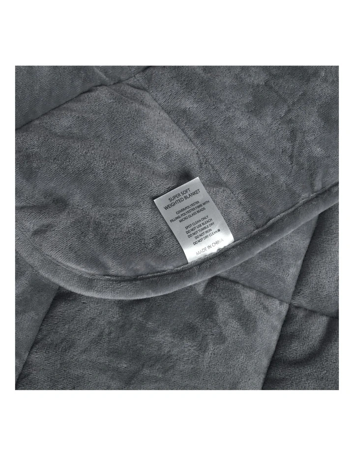 Calming Soft Weighted Blanket 105x142cm 3kg in Grey image 6