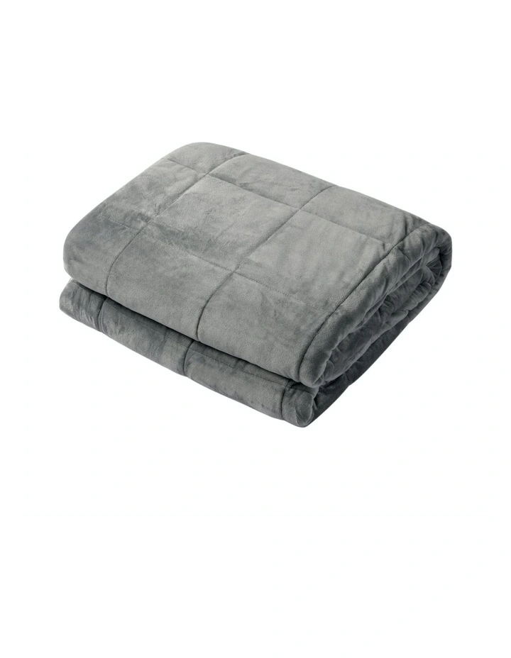 Calming Soft Weighted Blanket 122x183cm 5kg in Grey image 2