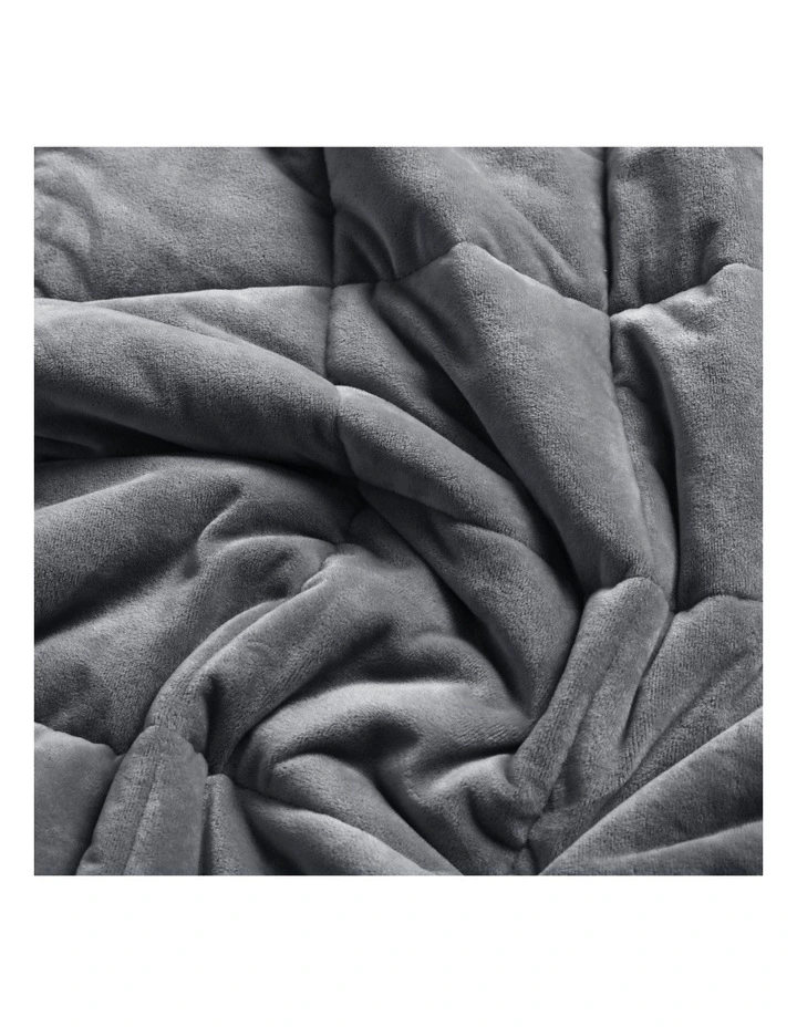 Calming Soft Weighted Blanket 122x183cm 5kg in Grey image 5