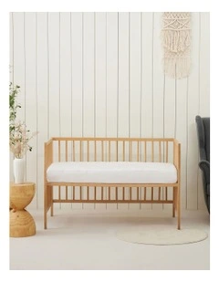 Cot Size Tencel Mattress Protector in White