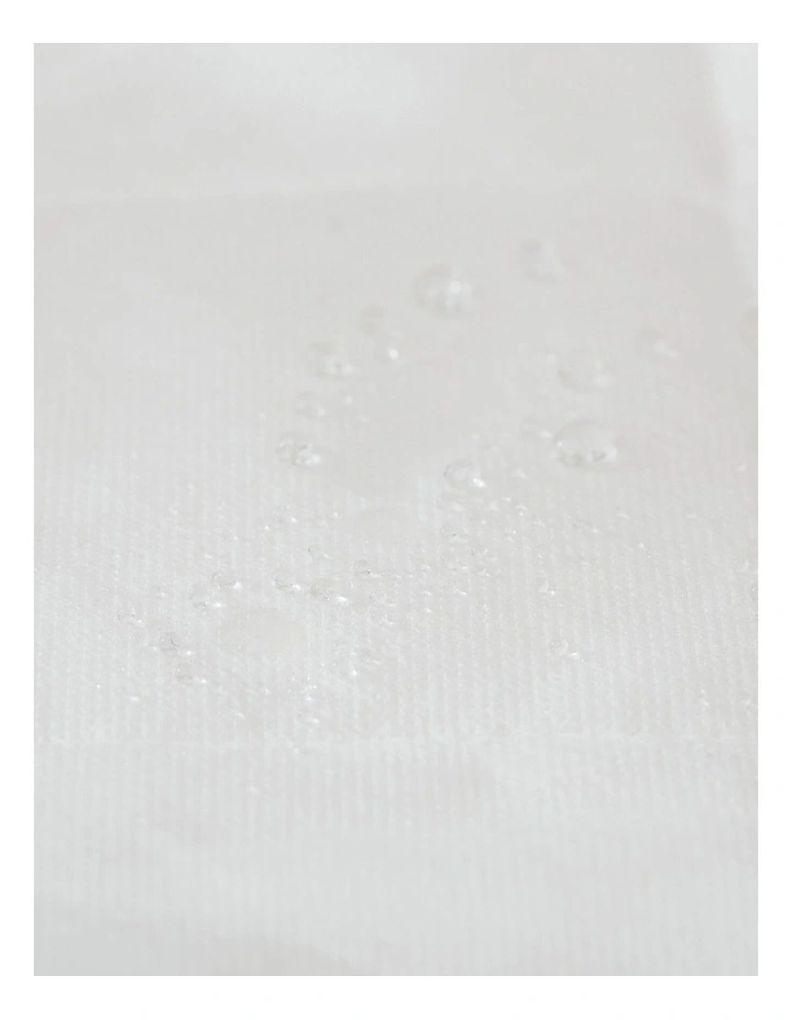 Cot Size Tencel Mattress Protector in White image 7