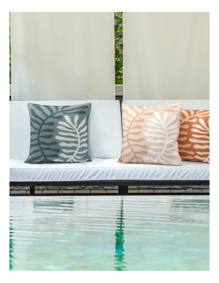 Fennel Printed Outdoor Cushion 50 x 50cm in Sage image 2