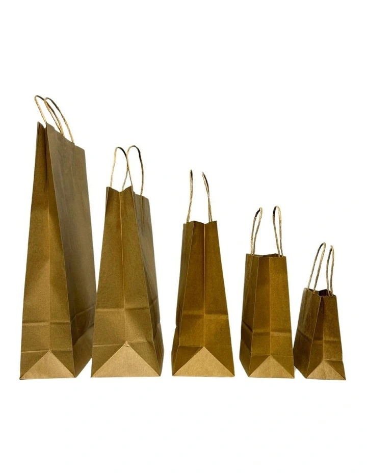 Kraft Paper Medium Bag 96 Pieces in Brown image 5
