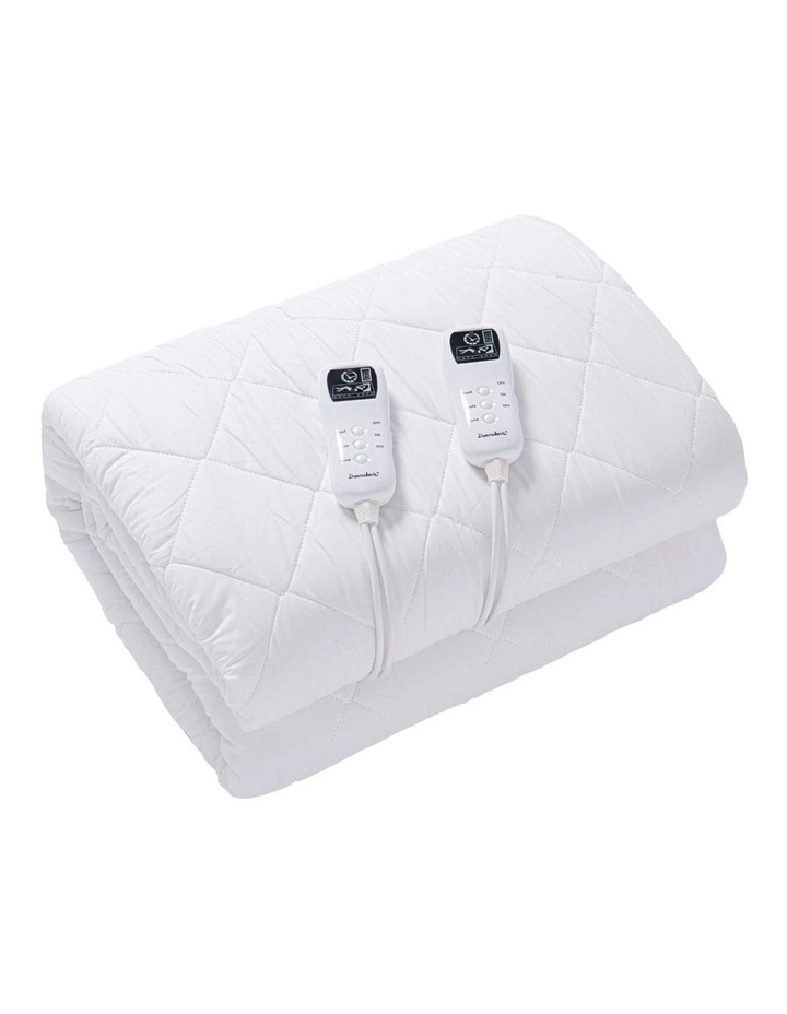 Healthguard Multizone Cotton Cover Quilted Electric Blanket in White image 2
