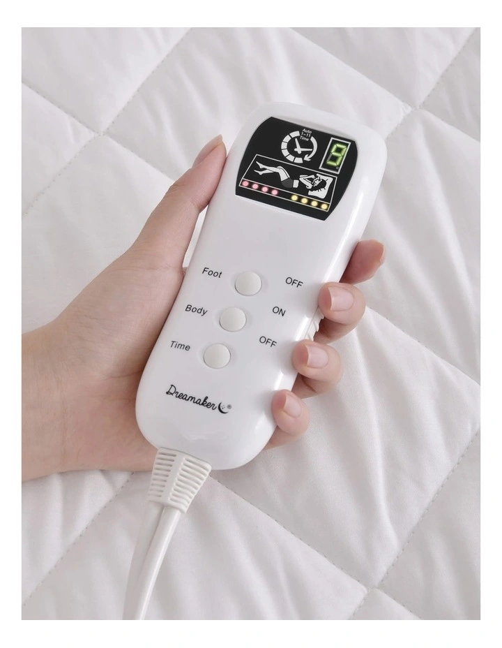 Healthguard Multizone Cotton Cover Quilted Electric Blanket in White image 5