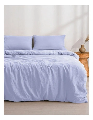 Superfine Washed Microfiber Quilt Cover Set in Lilac