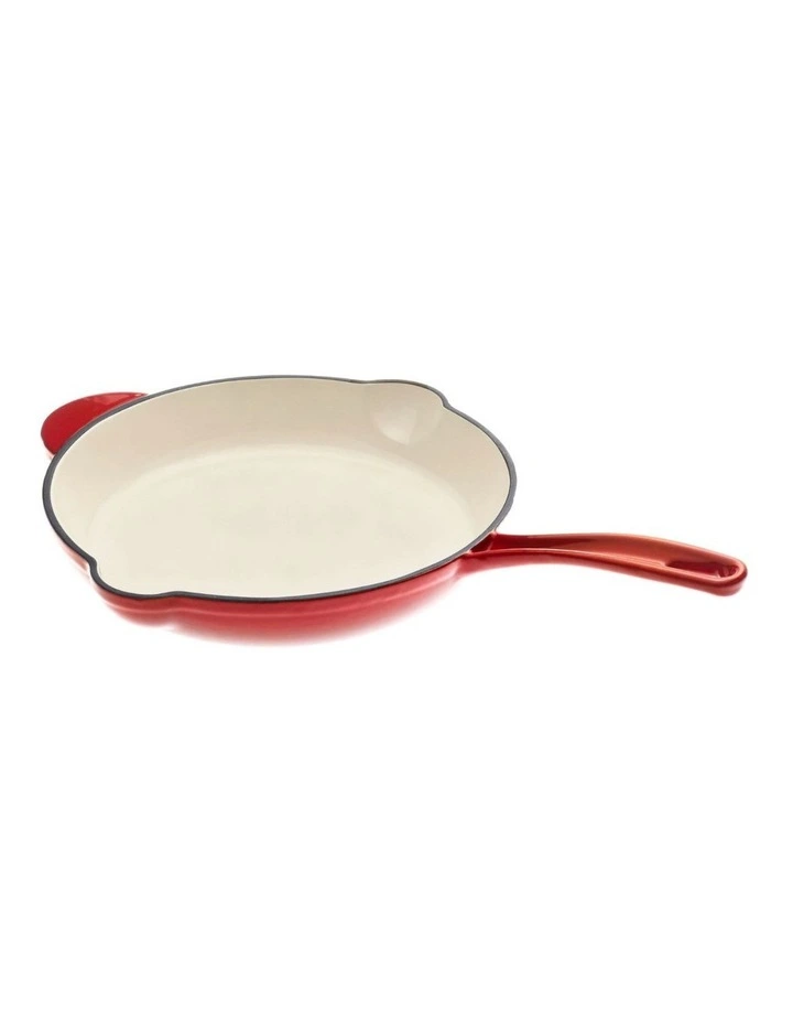 Cast Iron Fry Pan and Grill Pan 2 Piece Set in Multi image 4