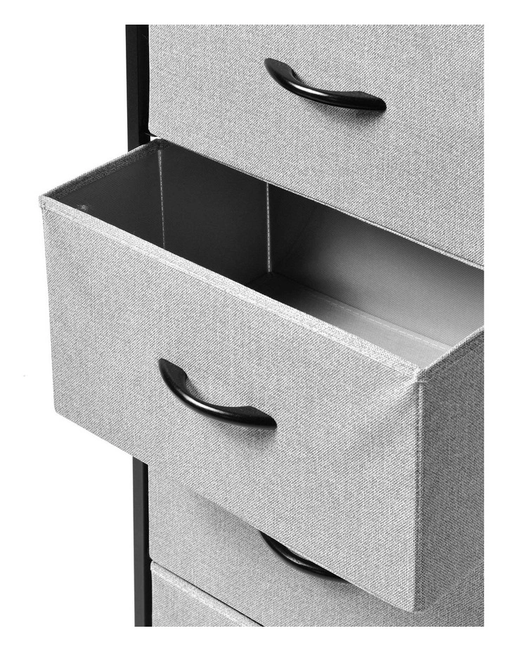 Luna Tallboy 5 Drawer in Grey image 5