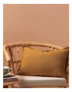 Ardenne Rectangular Cushion with Oxford Edge 40x60cm in Mustard