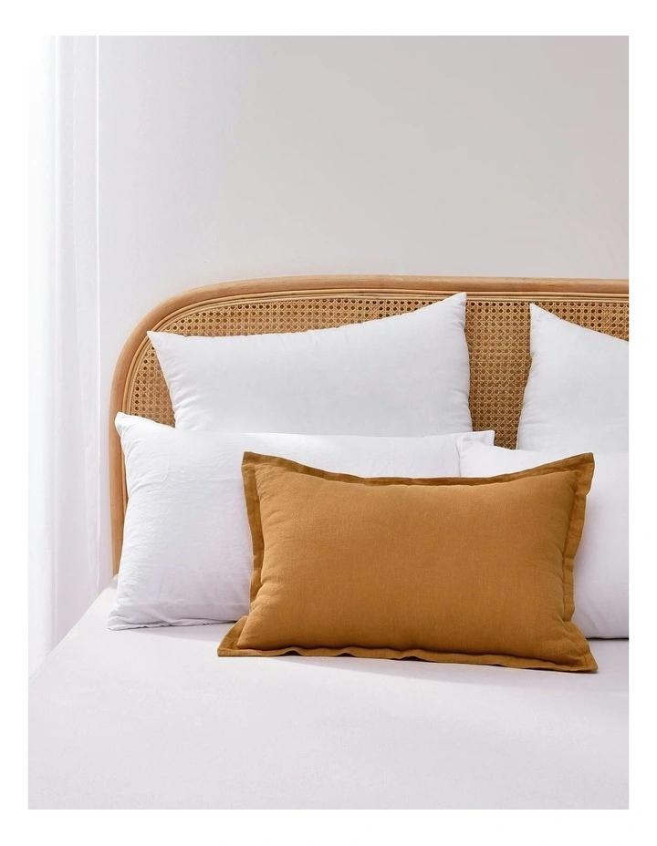 Ardenne Rectangular Cushion with Oxford Edge 40x60cm in Mustard image 3