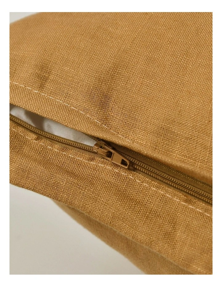 Ardenne Rectangular Cushion with Oxford Edge 40x60cm in Mustard image 7